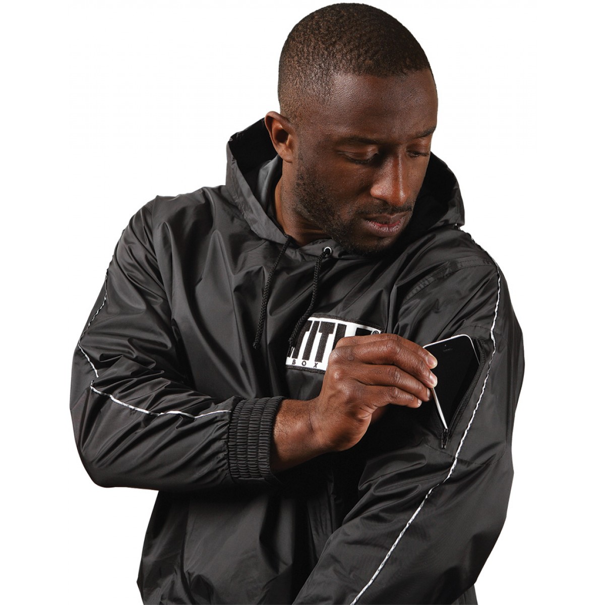 Title Boxing RipStop Nylon PVC Rubber Lined Sauna Suit W/ Hood